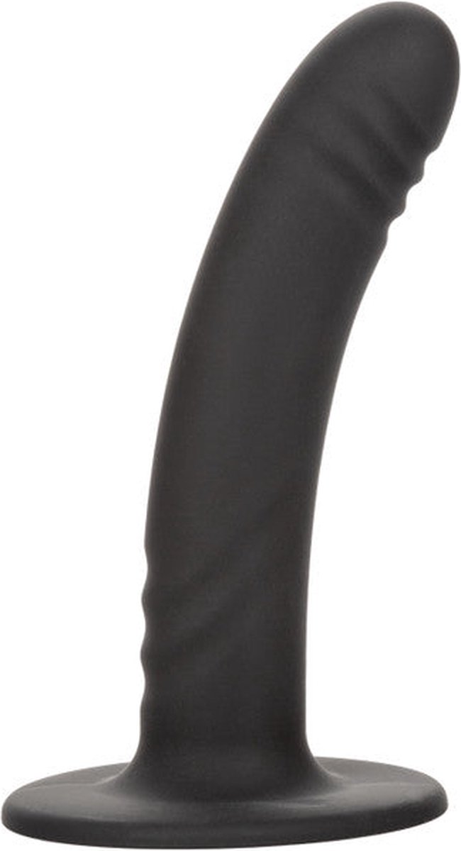 Goedkoopste Calexotics - Boundless Ridged - Geribbelde Strap-on Anaal Plug met Zuignap - Siliconen - Twee Maten - Zwart M