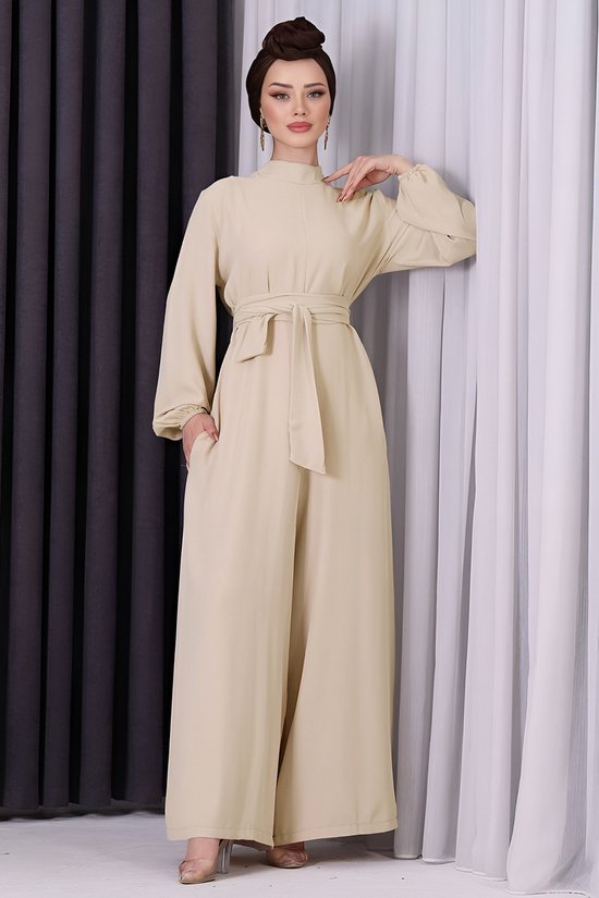 MODABOUT Lange maxi-jurk Elegante hijabjurk dames - NTLM0007D4664TAŞ