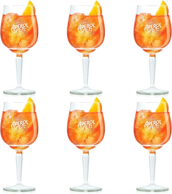 KKSJK Aperol Spritz Accessoire Avec 3 Dessous De Verre Rond 10cm Et 3 Paille Aperol Spritz En Verre 20cm, Accessoires Cocktail Original Pour La Maison Bureau Bar Restaurants, Réutilisables (Feutre