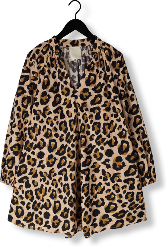 Notre-V Dames Mini Jurk Nv-dayo Mini Dress Leopard - Maat M