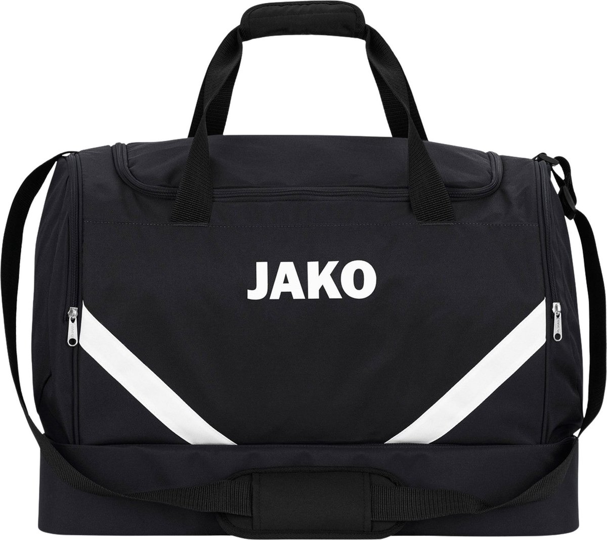 Jako Iconic (Bambini) Sporttas Met Bodemvak - Zwart | Maat: UNI