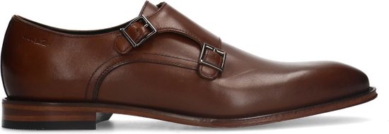 Van Lier - Homme - Chaussures à boucles en cuir marron - Taille 40