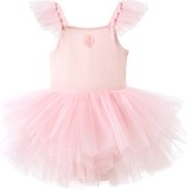 Justaucorps de danse rose avec tutu 1 à 5 ans | robe de ballerine | Robe de Ballet | Fille de cadeau | Taille 90