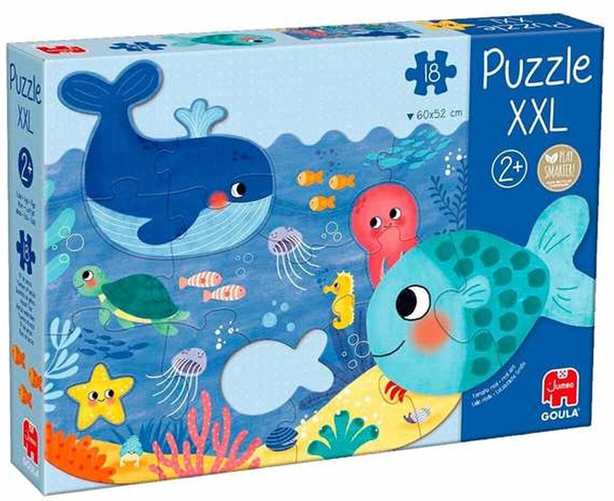 Jumbo - Goula Puzzel XXL Oceaan - Kinderpuzzel - 18 stukjes