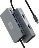 Rolio USB C Hub - Dual Monitor - 2x HDMI 4K - 2x USB-C - 3x USB 3.0 - USB Splitter - Geschikt voor Macbook Pro / Air / Windows / Universeel