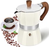 3-Cup Stovetop Espresso Maker - Manual Cuban Coffee Percolator - Premium Aluminum Italian Greca Brewer
