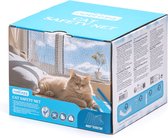 Nobleza Kattennet - Katten insluitnet - Net voor katten - Voor open raam of balkon - Barricadenet - 3 x 4 m - transparant