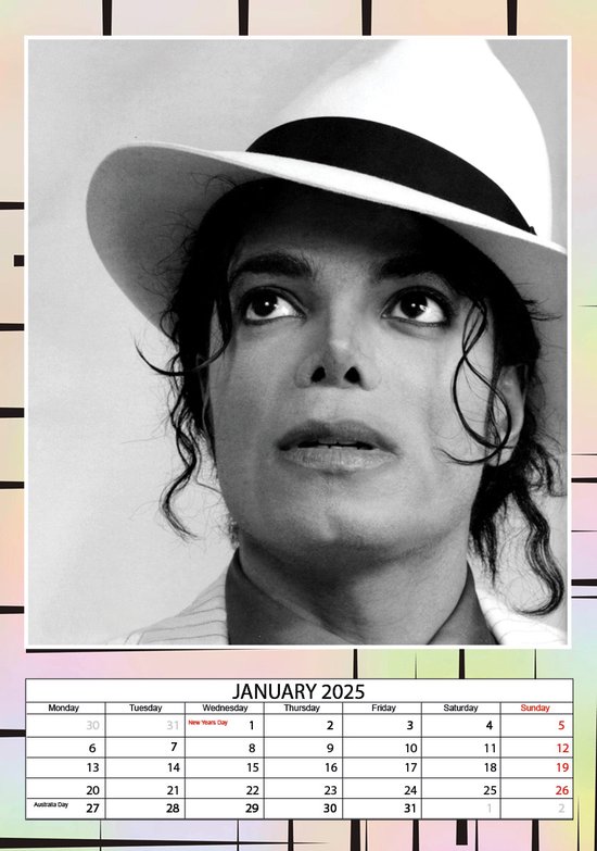Michael Jackson Kalender 2025 A3 bol