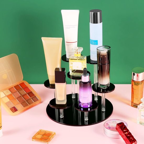 Présentoir en Acryl , 7 pièces, support en Acryl transparent pour présentation, Figurines Anime , cosmétiques, travaux manuels, présentoir à bijoux, cupcakes, buffet de dessert (rond transparent)