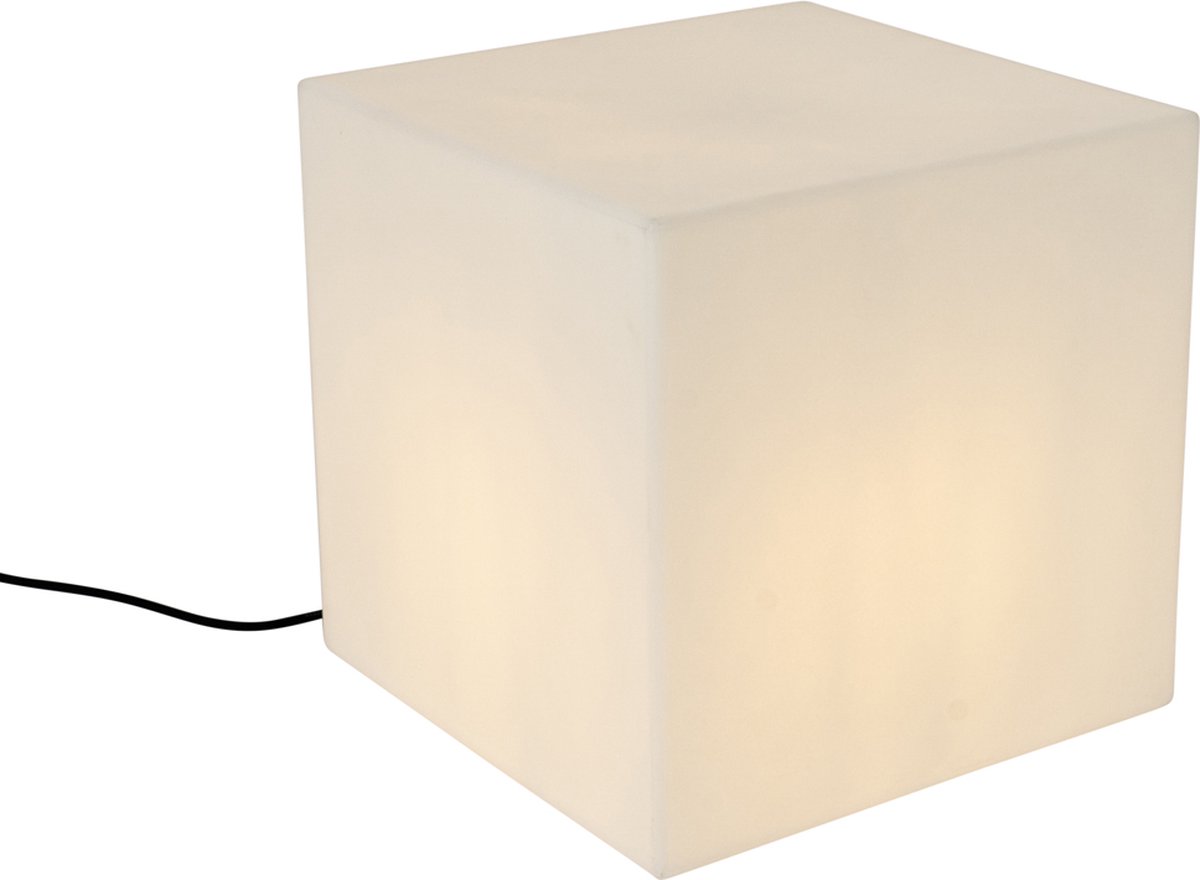 QAZQA nura - Moderne Vloerlamp | Staande Lamp - 1 lichts - H 38 cm - Wit - Buitenverlichting