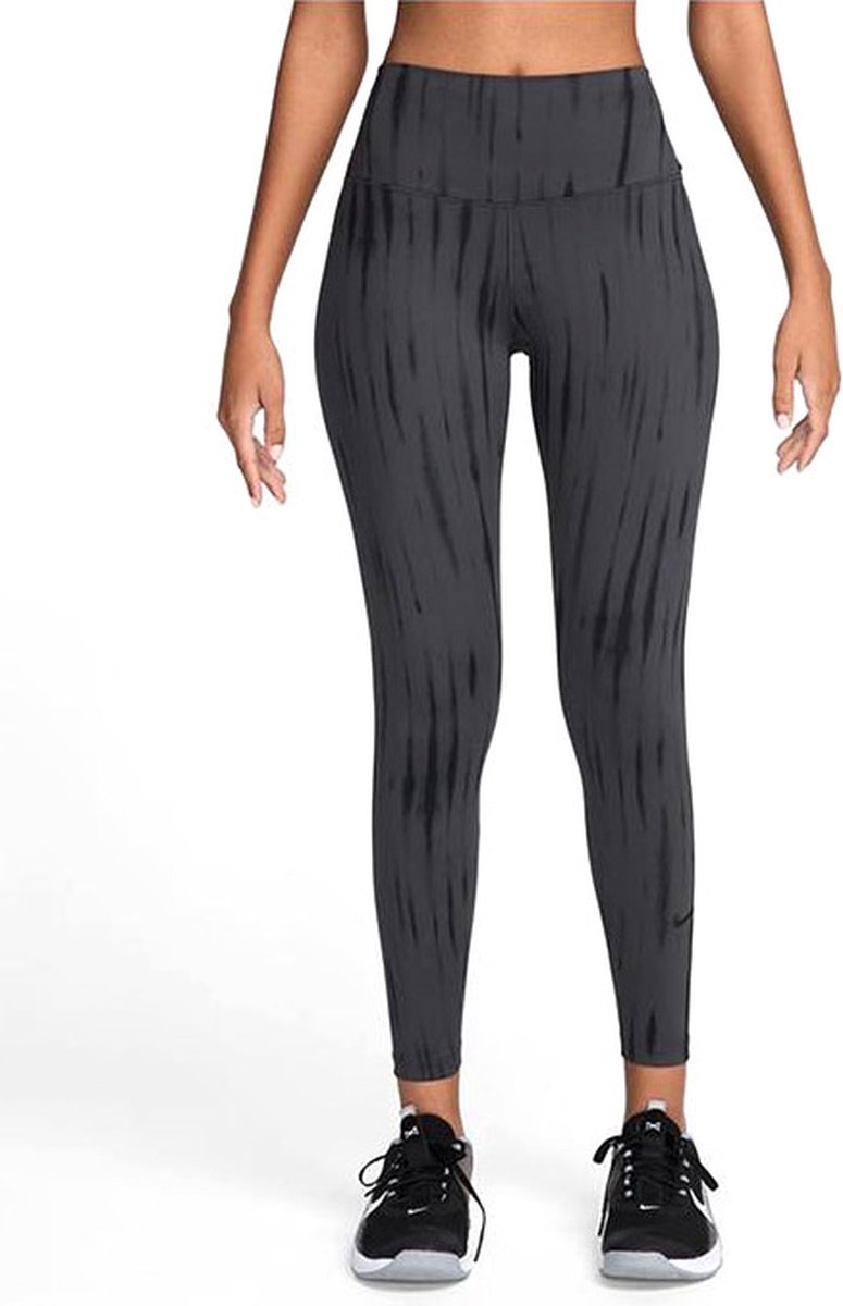 Nike One High-Waisted Dames Tight Grijs
