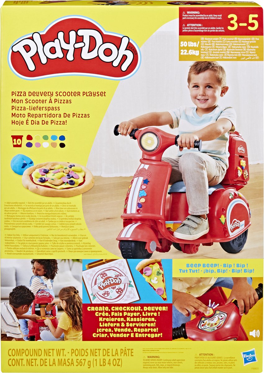 Play-Doh Pizza bezorg scooter Speelset