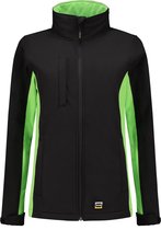 Tricorp veste soft femmes bi-couleur - 402008 - noir / citron vert - taille 3XL