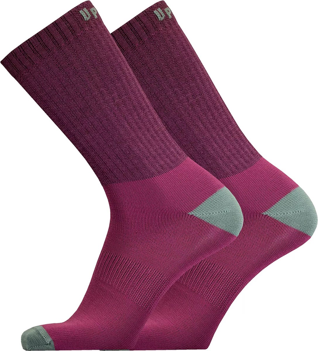 UphillSport 2-Pack Trekking Sokken Drielaagse Lichtgewicht Heren Dames – 43-46 9189 Paars