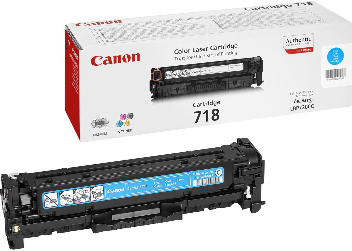 Canon 718 Tonercartridge - Cyaan