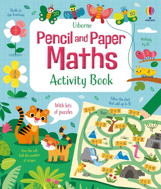 Foto: Maths activity books pencil and paper maths