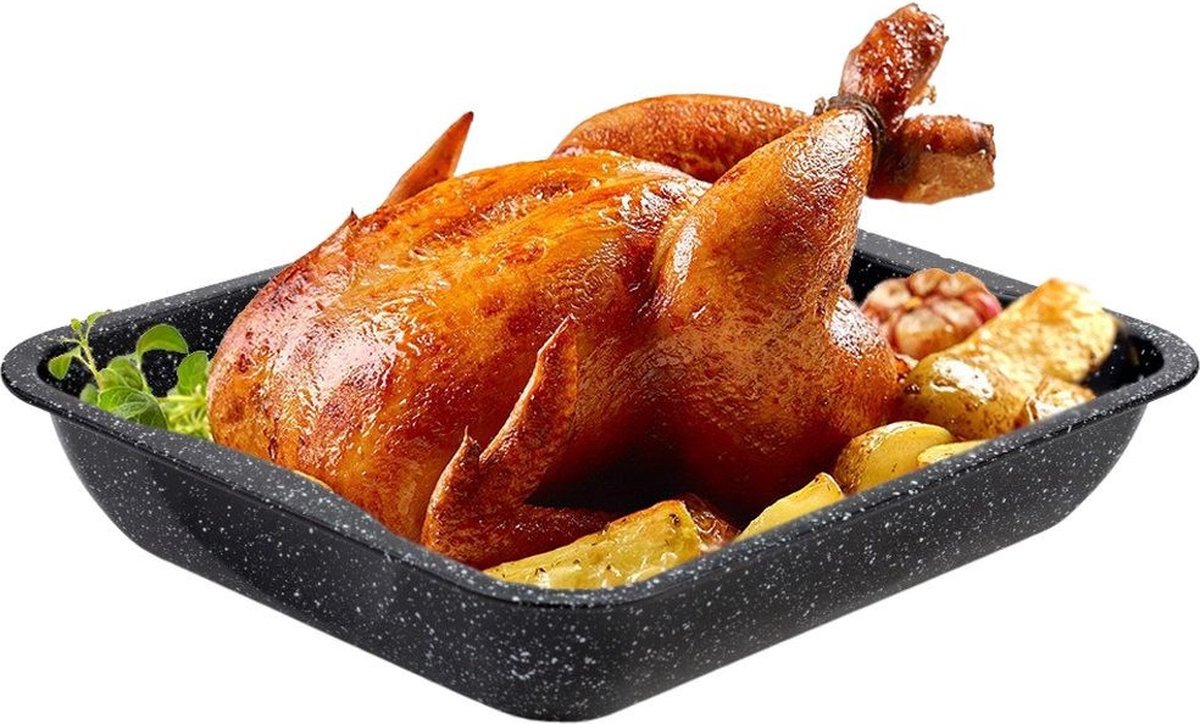 Nava Braadslede Graniet Rechthoekige NATURE 6 5 l 39 5x33 5x7 cm Ovenschaal Braadpan