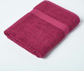 Homescapes 2-delige badhanddoekenset donkerrood - 100% Turks katoen 500 gsm