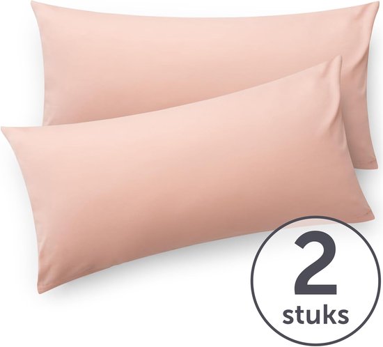 Kussenslopen 2-pack - 40 x 80 cm - Dusty Pink - Superzacht - Premium Jersey Kussensloop