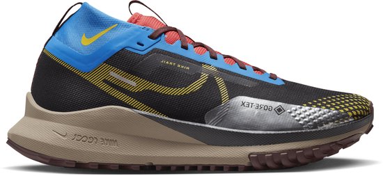 Nike React Pegasus Trail 4 GTX Sneakers - Bruin Blauw - Maat 43 - Unisex
