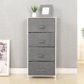 Bol.com Commode kledingkast ladekast met stoffen schuifladen - Moderne opbergoplossing aanbieding