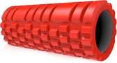 MJ Sports Premium Foam Roller - Foamroller - Massageroller - Yoga - Pilates - Triggerpoints - Fitness - 33 cm - Hard - Rood