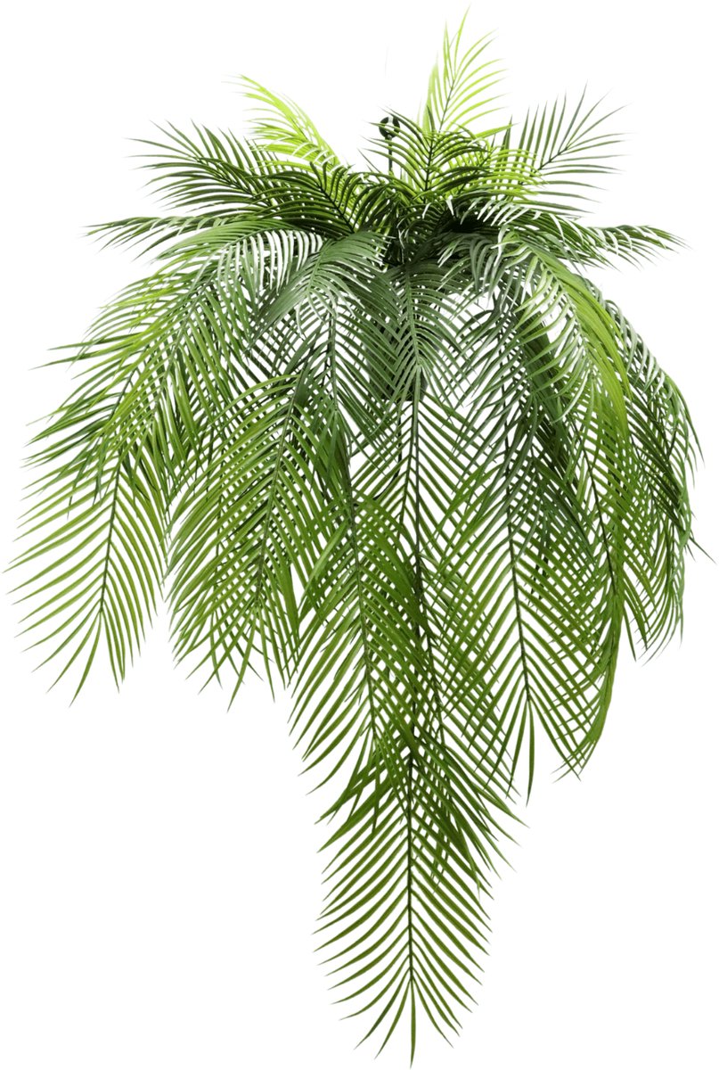 PrettyPlants Palm Kunst Hangplant 110cm | Hangende Kunstplant | Kunstplant voor Binnen | Neppe Hangplant Groen
