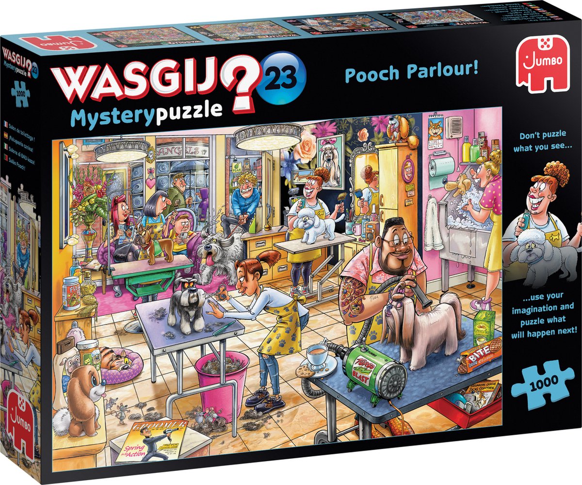 Wasgij Mystery 23 Hondentrimsalon 1000 stukjes - Legpuzzel