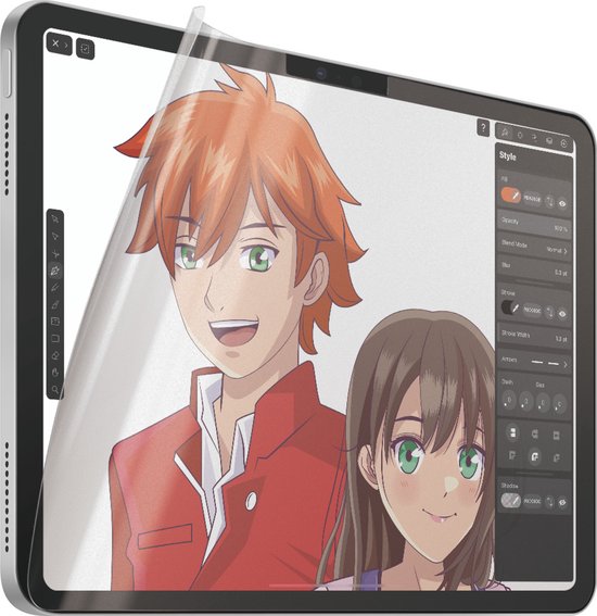 PanzerGlass GraphicPaper Ultra- Large Convient pour Apple iPad Air 11 (2024) / iPad 10.9 (2022) - Protecteur d'écran au toucher Papier - Plastique recyclé - Compatible avec les coques