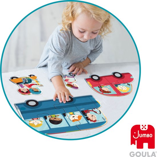 Jumbo - Goula - Puzzel XXL - Voertuigen - 18 stukjes - Vanaf 2 jaar van Jumbo — afbeelding 3