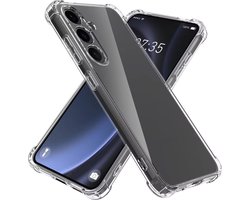 Telefoonhoesje Geschikt voor Samsung Galaxy A34 5G transparant - Shockproof TPU Siliconen Hoesje met Stootrand - Smartphonica geschikt voor Samsung Galaxy A34 5G