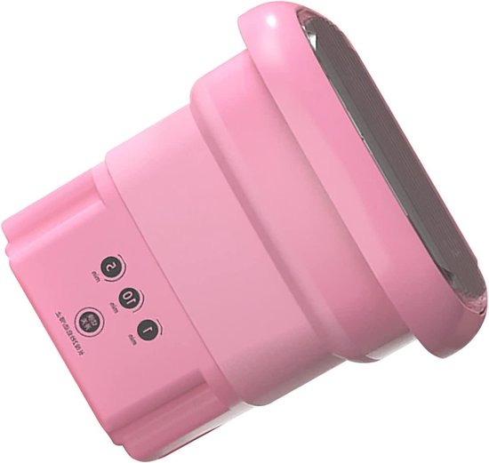 Foto: Draagbare mini wasmachine met hoge snelheid centrifugeren veel gebruikt voor slaapzalen roze 