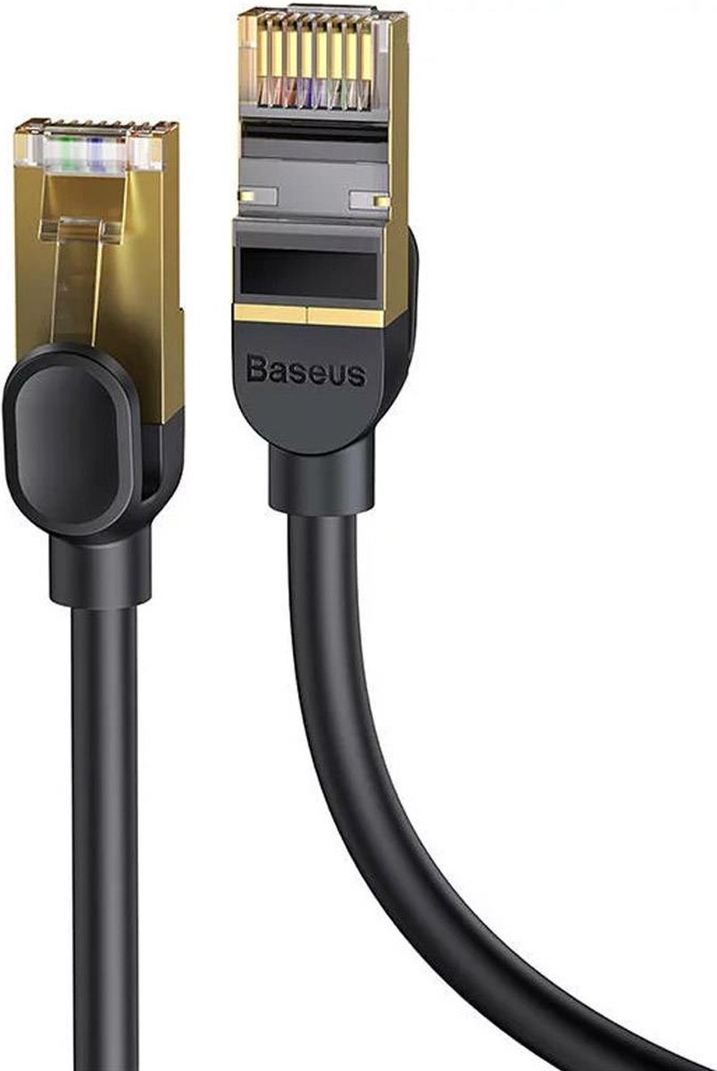 Baseus - Speed - Seven snelle RJ45 netwerkkabel 10Gbps 1m zwart - (WKJS010101)