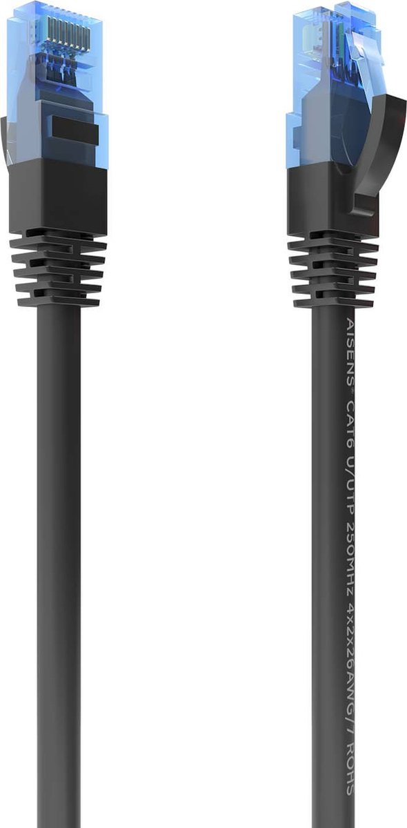 AISENS A135-0839 netwerkkabel Zwart 25 m Cat6 U/UTP (UTP)