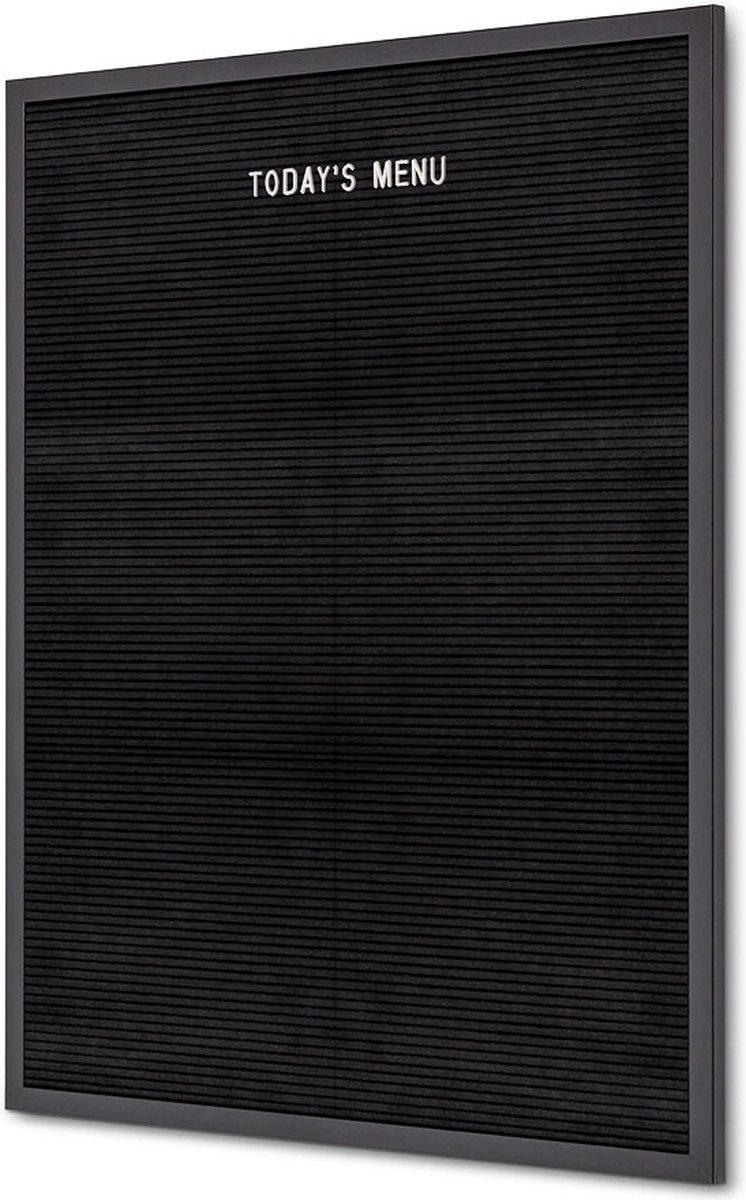 Letterbord Zwart 60 X 80 cm met Zwarte Lijst - Syna LEBBL60X80