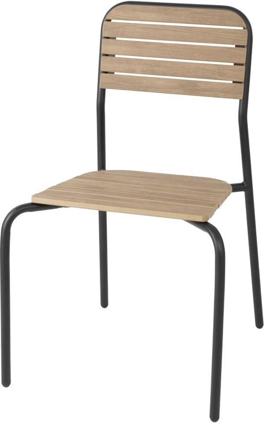 Chaises de jardin Bolero Santorini effet bois (4 pièces) - FU537 - Hôtellerie et Professionnel
