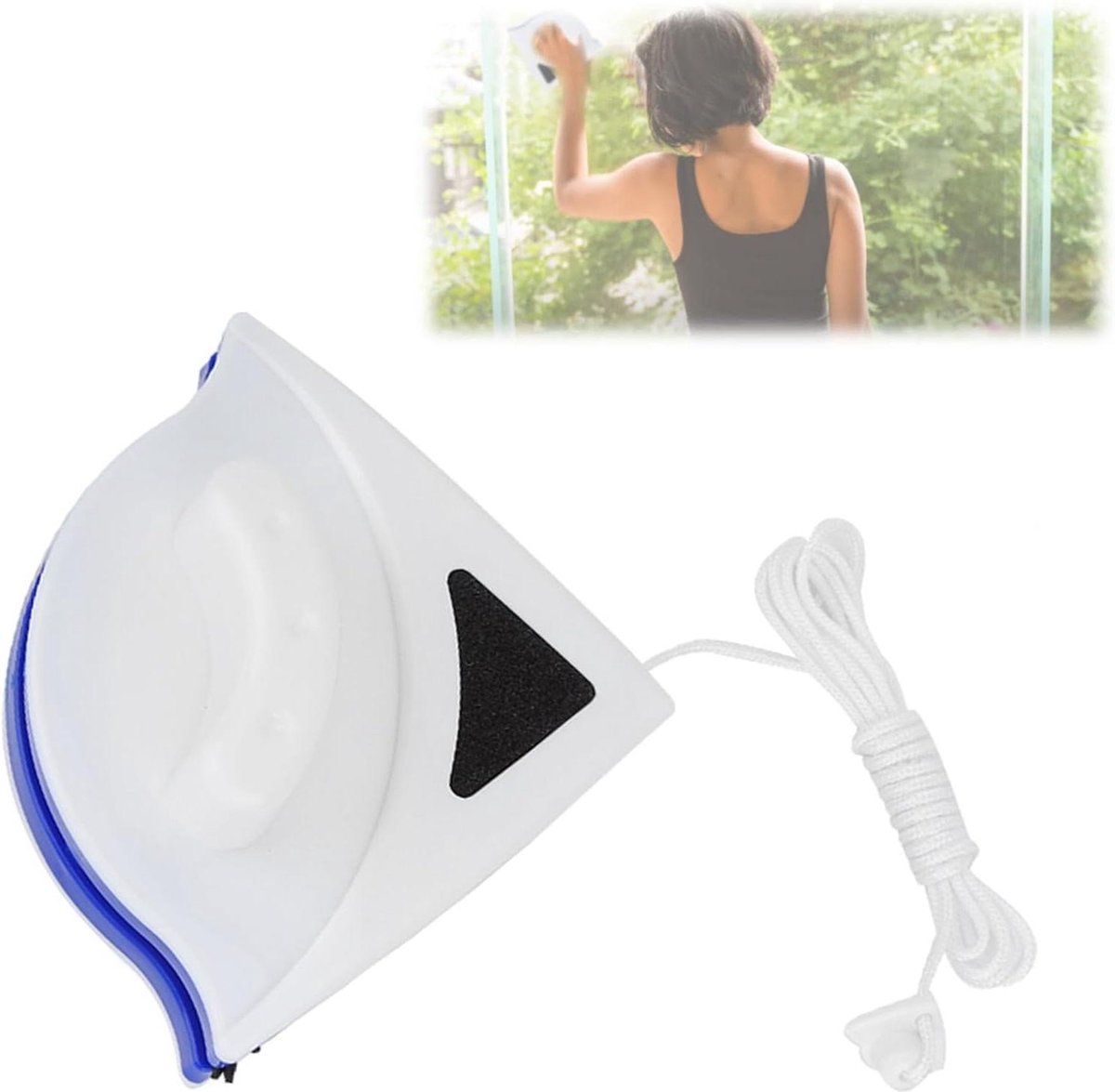 Goedkoopste Dubbelzijdige ruitenreiniger - Sterke absorptie - Gemakkelijk in de hoeken te wrijven - Stevige borstelreiniger - Thuisgebruik - Lange handgreep Magnetische ruitenwasser