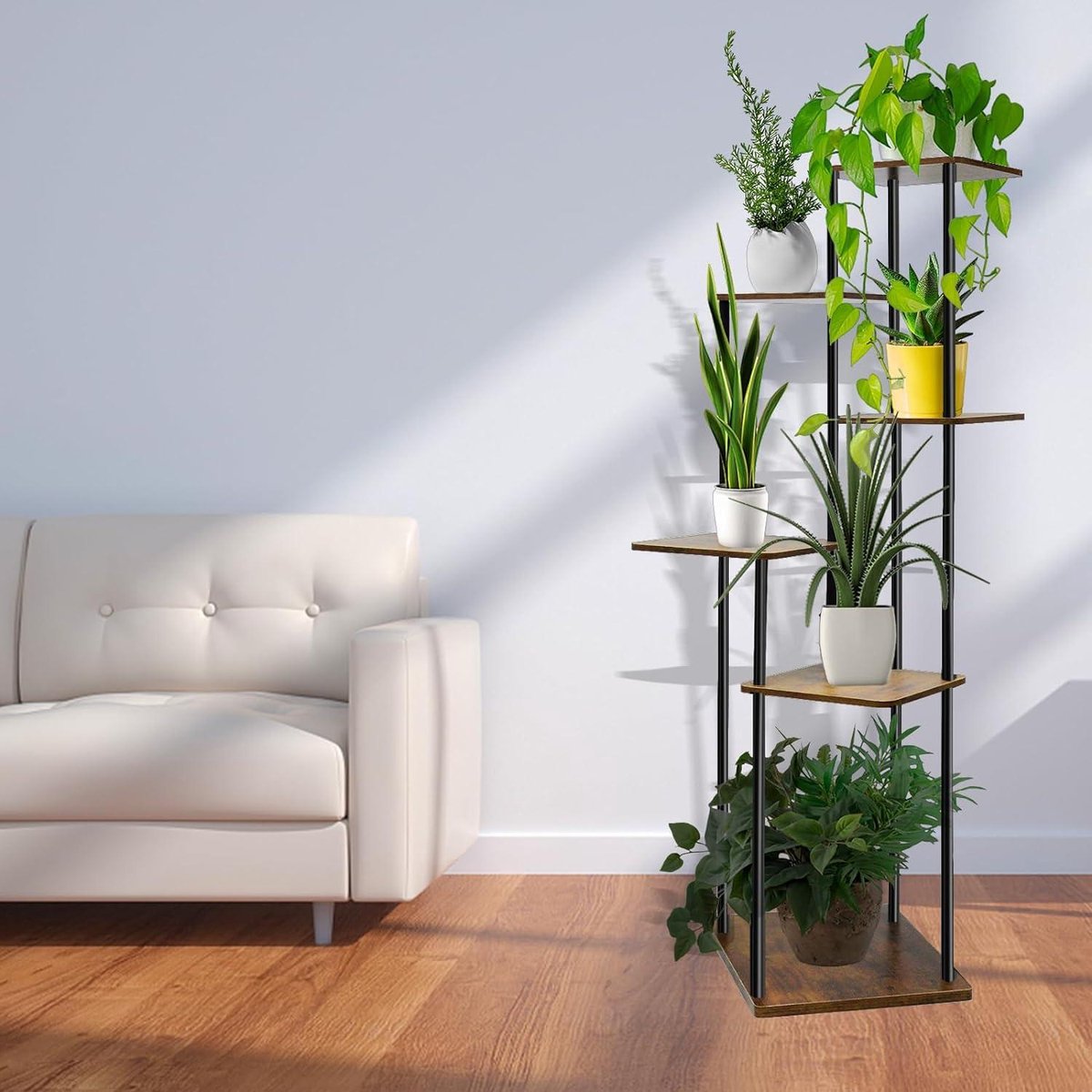 IDavosic.ly Grand Support De Plantes D'intérieur à 6 Niveaux