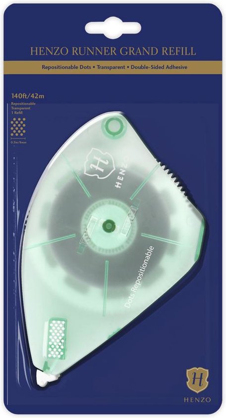 Fotoplakkers - Henzo - Taperunner Grand - Navulling - 45 meter - Transparant - Repositionable