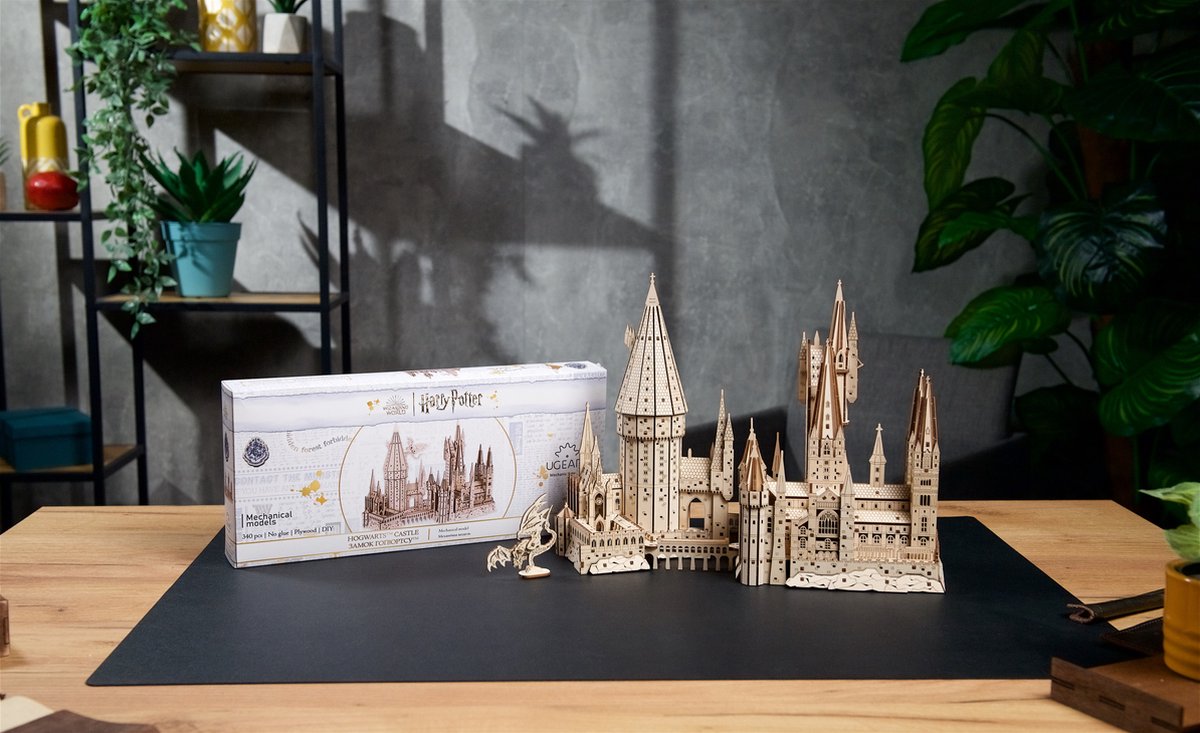 UGEARS 3D Modelbouw - Hogwarts™ Castle - Harry Potter™ - Mechanisch Bouwpakket Hout - Educatief Speelgoed — afbeelding 10