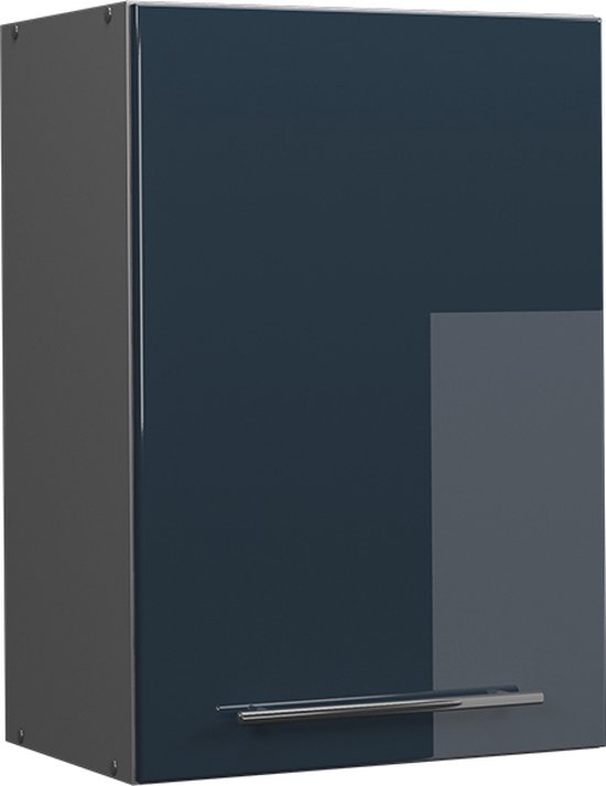 Vicco Fameline Onderkast, 80cm Met Plank, Pt Eik, Zwart Gestreept/wit