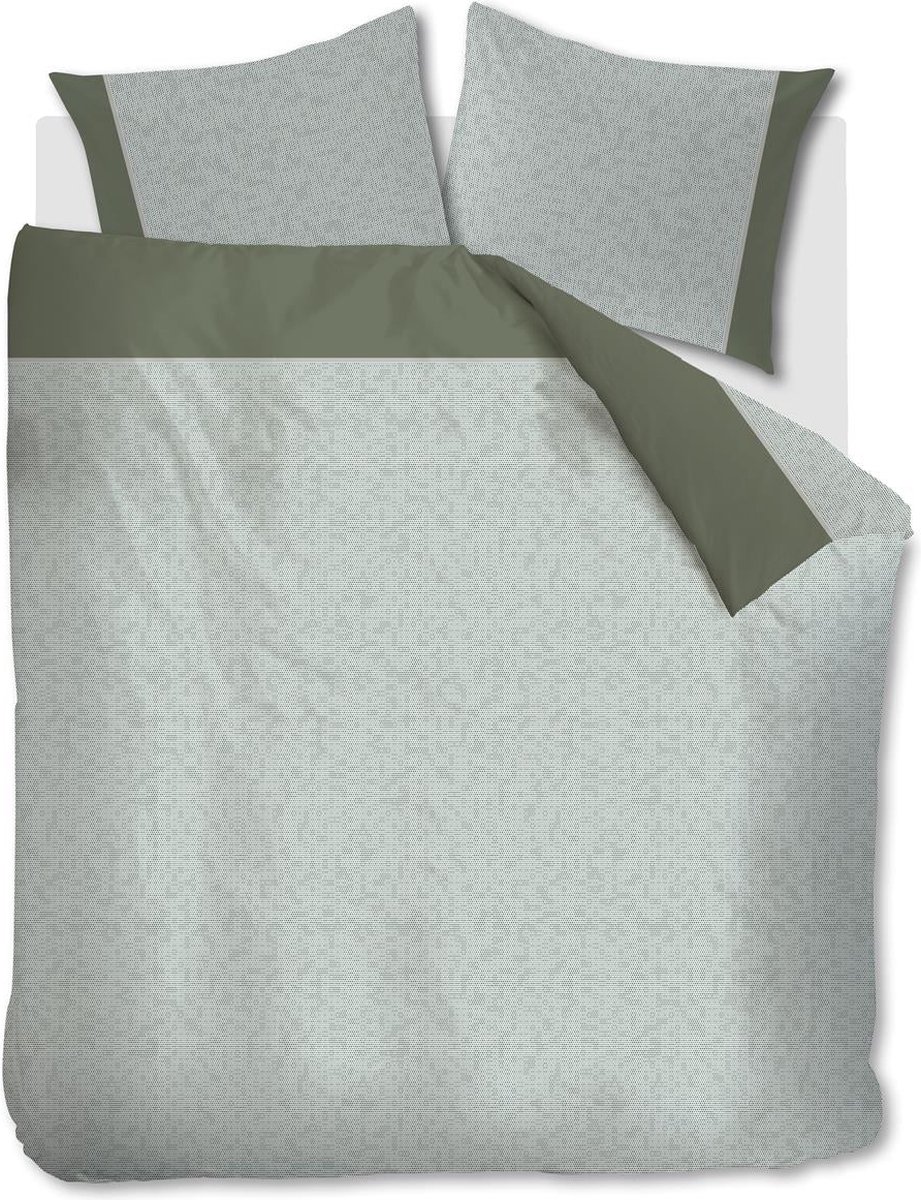 Silvana Laurel dekbedovertrek - Lits-Jumeaux - 240x200/220 - Groen