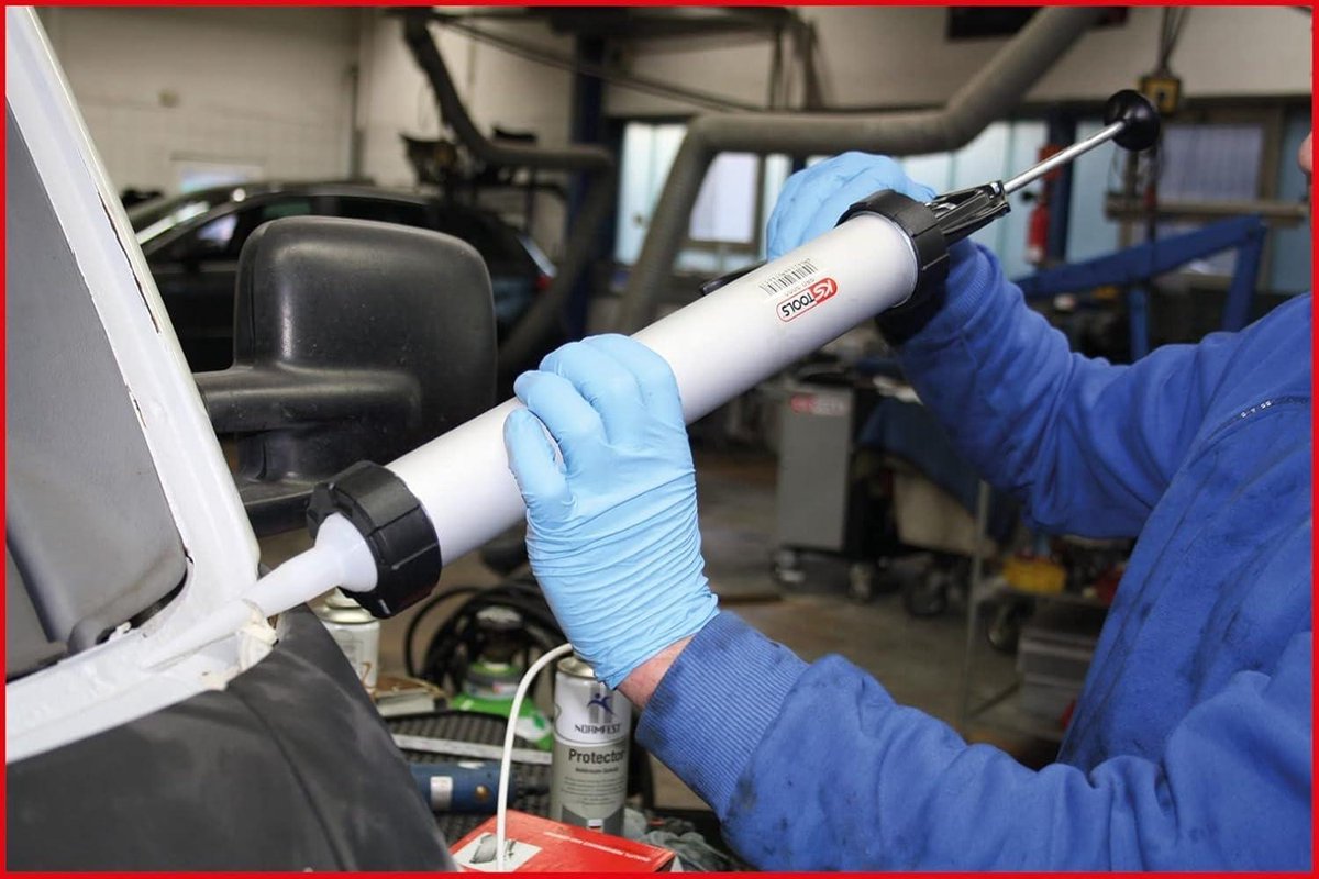 Hand-kitpistool 600 ml 480mm - Voor het aanbrengen van kit met precisie