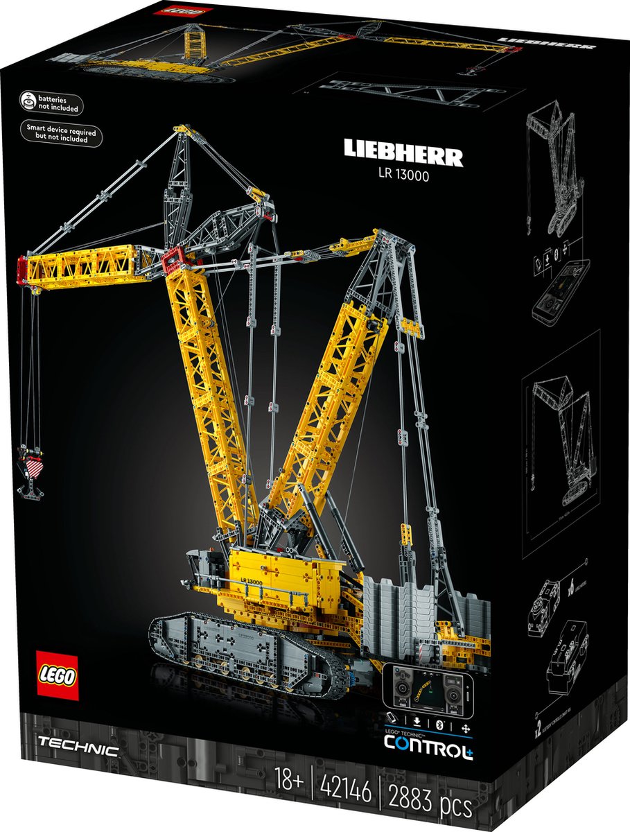 LEGO Technic Liebherr Rupsbandkraan LR 13000 Kraan met Afstandsbediening voor Volwassenen - 42146 — afbeelding 11