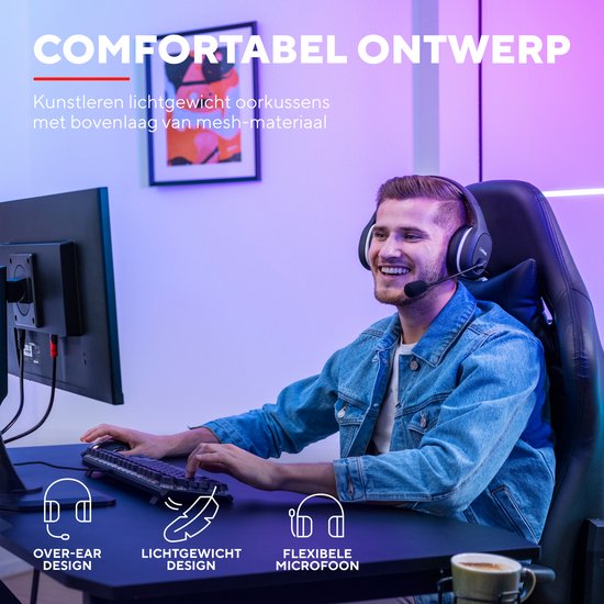 Trust GXT 391 Thian - Draadloze Gaming Headset - Geschikt voor