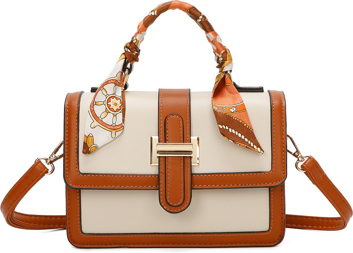 Alta Moda, Handtas Gracy met sjaalgreep, Beige