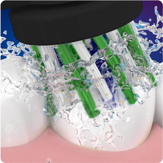 Oral-B Cross Action Pro - Opzetborstels - CleanMaximiser Technologie - Zwart - 4 Stuks