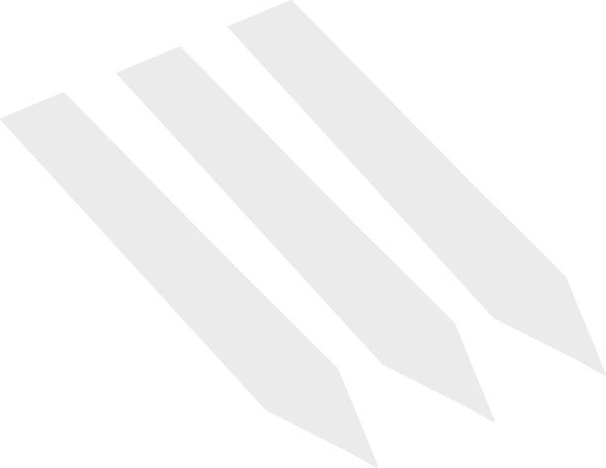 CombiCraft PVC Steeketiketten 120 x 20 mm Wit - 100 stuks