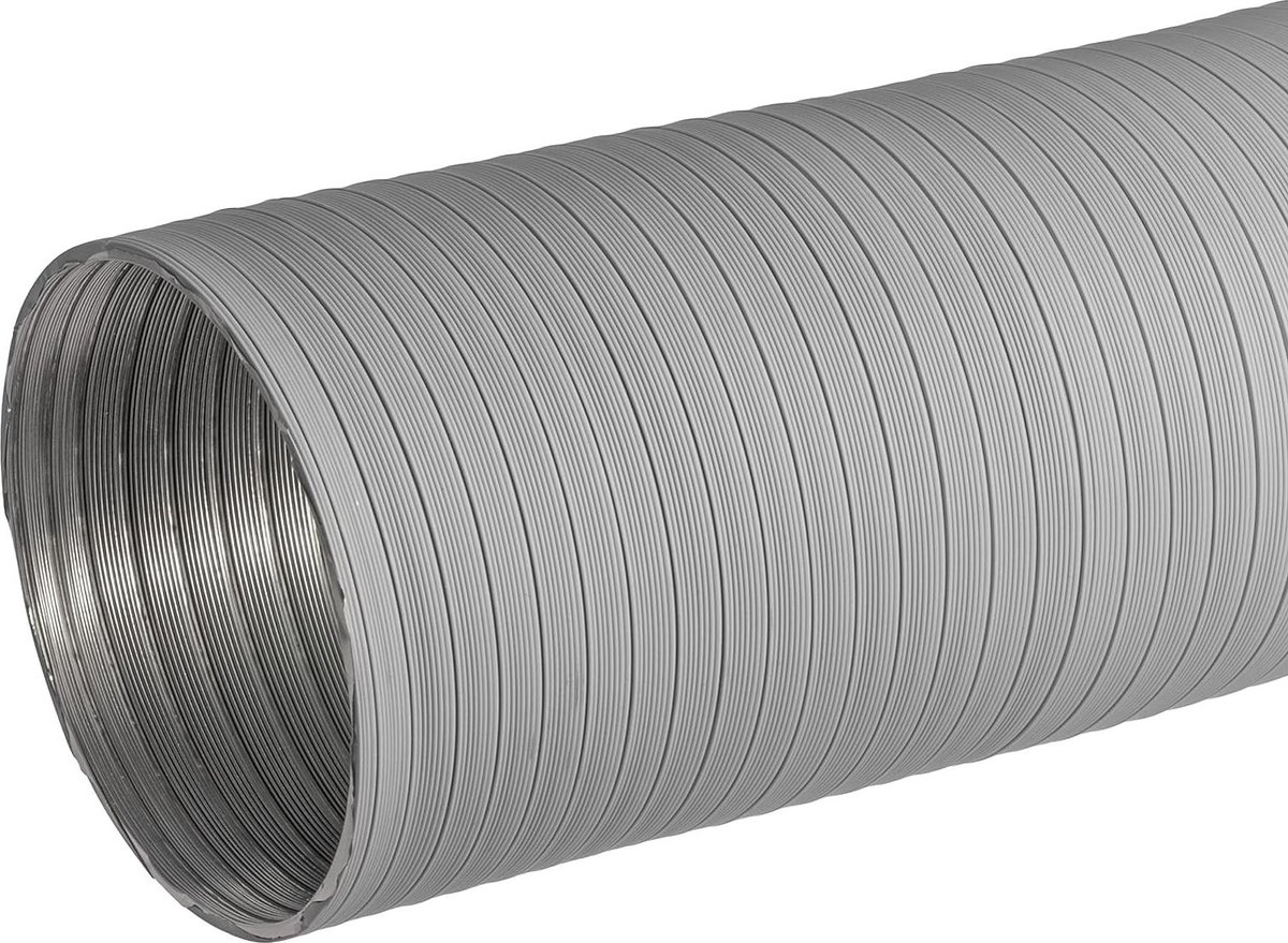 120 mm / 15 m wit aluminium flexibele slang - ventilatieslang afvoer Ø 120 mm