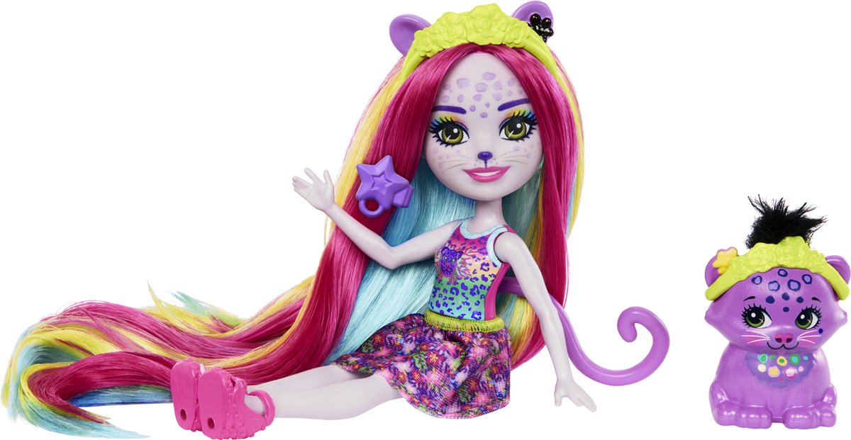 Enchantimals Sunshine Beach Deluxe Panter Luipaard Mini Pop Roze